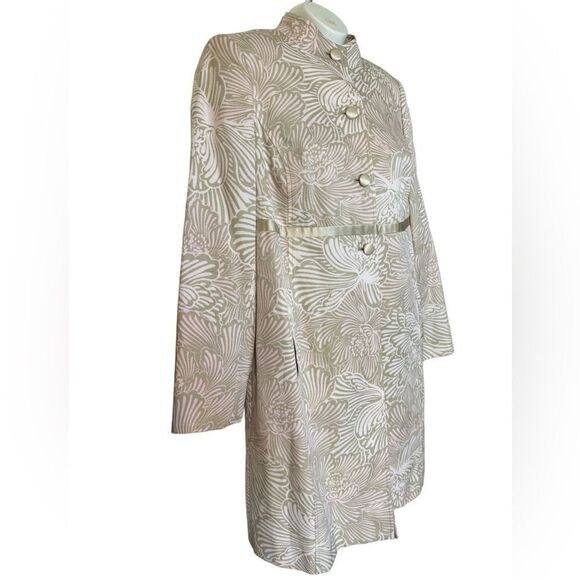 Sigrid Olsen Silk & Cotton Blend Floral Lightweight Jacket - Picture 4 of 13